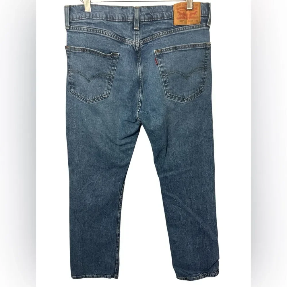 Levi's Jeans Mens 34x32 Blue 527 Bootcut Denim Classic Workwear